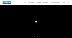 Desktop Screenshot of ecker-metalltechnik.de
